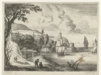 Village by a Bay, Italian Landscapes (series title)