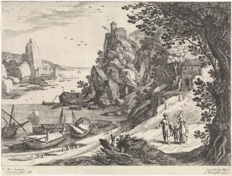 Landscape with the Expulsion of Hagar and Ishmael Italian Landscapes (series title)