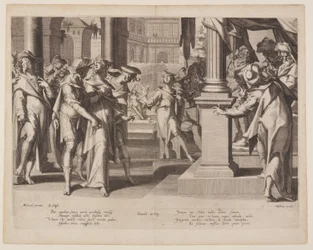 Susanna Before Daniel, plate 3 from Thrones of Justice