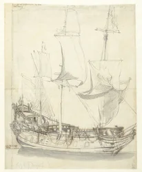 Ship the Princesse Royale of Vice-Admiral Witte de With
