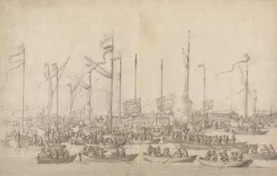Celebration on the Thames near Whitehall