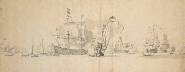 A council of war in the Dutch fleet, May 1665?, c.1665