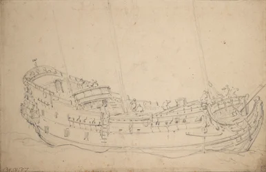 Portrait of an English Fifth-Rate, c.1675