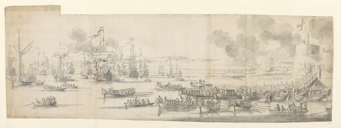 Mary of Modena embarking at Gravesend
