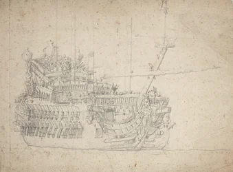 Portrait of a French two-decker