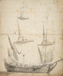 Portrait of a Small Dutch Merchant Ship, c.1665
