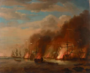 The burning of the 