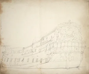 Portrait of an English Fourth-Rate, c.1675