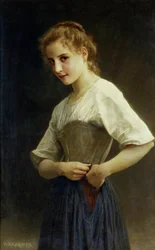 At the Start of the Day (The Life of the Countryside: Young Peasant Girl Dressing)