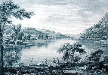 A View of Hawswater, a Lake near Banton in Westmoreland, etched and engraved by Chatelin and Muller