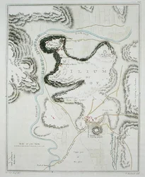 Plan of the city of Troy, from 