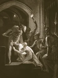 Death of Arthur, Engraved by J. Fittler, Illustration from David Hume