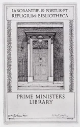 Book plate for the Prime Minister