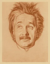 Portrait of Professor Albert Einstein