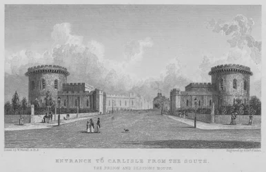 Entrance to Carlisle from the South, the Prison and Sessions House