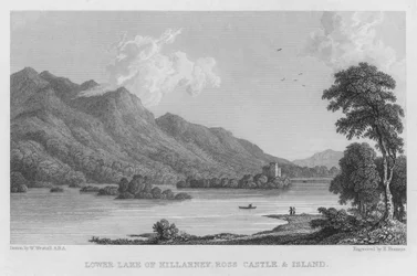 Lower Lake of Killarney, Ross Castle and Island