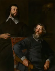 Portrait of two gentlemen, called Nicholas Stone and his son