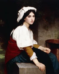 Italian Girl by a Fountain, 1870