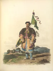 A soldier in his common dress