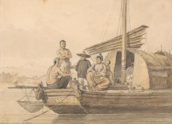 Fisherpeople on a Junk