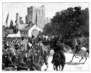 Arrival of Queen Victoria at Kelso, Scotland