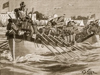 Departure of the British Troops from Alexandria, 1807, illustration from 
