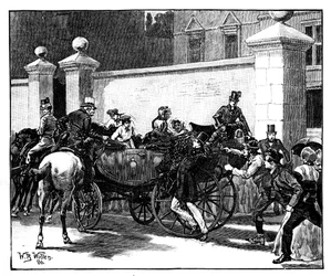 Pates Assault on the Queen, 1850, c1888