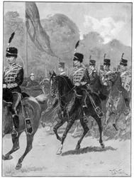 Review of the 1st Yeomanry Brigade by the queen in Windsor Park, 1894