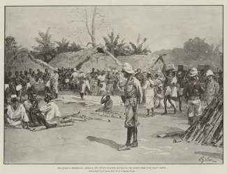 The Ashanti Expedition, Akroful, the Second Halting Station on the March from Cape Coast Castle