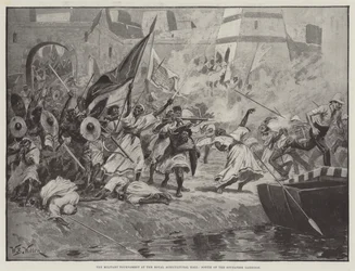 The Military Tournament at the Royal Agricultural Hall, Sortie of the Soudanese Garrison