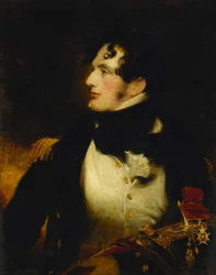 Portrait of a Naval Officer, Half Length, in Uniform, Carrying a Presentation Sword and Wearing the Badge of a C.B.