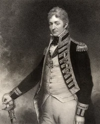 Sir Thomas Troubridge, 1st Baronet, engraved by W. Holl, from 
