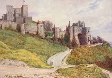 Dover Castle from Castle Hill
