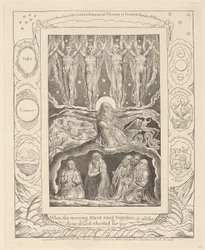 Book of Job, Plate 14, When the Morning Stars Sang Together