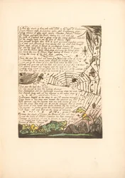 Europe. A Prophecy, Plate 14, And the Clouds & Fires (Bentley 15)