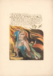 Europe. A Prophecy, Plate 17, Shot from the heights (Bentley 18)