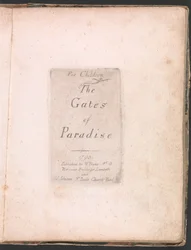 For Children. The Gates of Paradise, Plate 2, Title Page