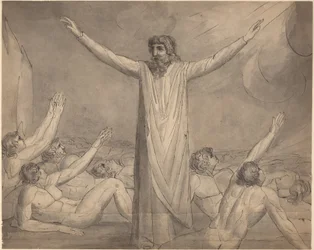 Moses Staying the Plague (?) [recto]