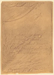 Restrike from Fragment of Cancelled Plate for A Prophecy