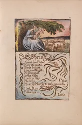 Songs of Innocence and of Experience, Plate 11, Spring (Bentley 22)