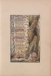 Songs of Innocence and of Experience, Plate 35, The Little Girl Found (Bentley 36)