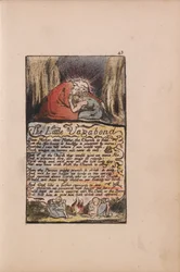 Songs of Innocence and of Experience, Plate 43, The Little Vagabond (Bentley 45)