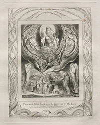 The Book of Job: Pl. 5, Then went Satan forth from the presence of the Lord
