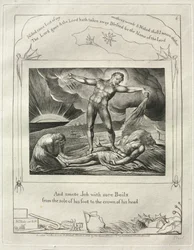 The Book of Job: Pl. 6, And Smote Job with Sore Boils from the Sole of His Foot