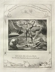 The Book of Job: Pl. 6, And smote Job with sore Boils from the sole of his foot to the crown of his head