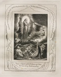 The Book of Job: Pl. 9, Then a Spirit passed before my face the hair of my flesh stood up