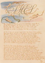 The Book of Thel, Plate 3, Thel , I , The daughters of Mne Seraphim . . . .
