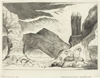 The Circle of the Falsifiers; Dante and Virgil Covering their Noses because of the Stench
