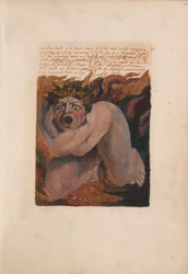 The First Book of Urizen, Plate 10, 12- Los Howled in a Dismal Stupor (Bentley 7)