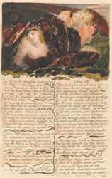 The First Book of Urizen, Plate 23: "The Ox in the Slaughter House Moans . . . ." (Bentley 25)